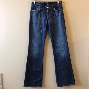 7 for all mankind bootcut dark wash jeans